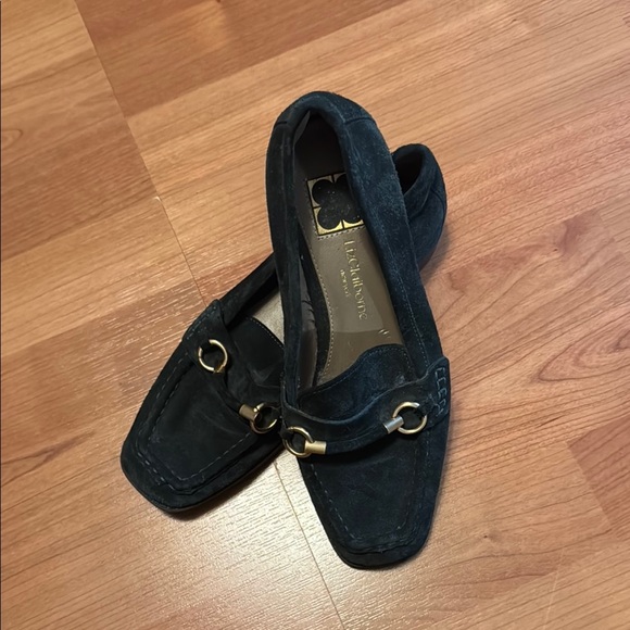 Liz Claiborne Green SuedeLoafers Vintage 6.5 - Picture 1 of 4
